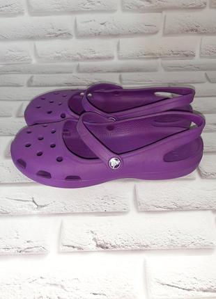 Кроксы балетки босоножки шлепки crocs w10