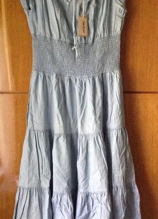 Платье джинсовое (твил) john baner, 48р. немецкий