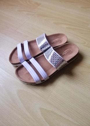 Шкіряні шльопанці 38р