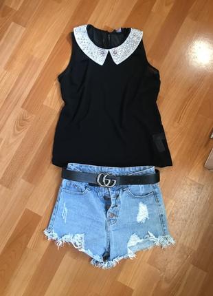 Стильна легка літня блуза майка камені фірми new look