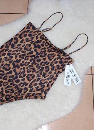 🌸 леопардовый слитный купальник двусторонний  с высоко вырезанными плавками от beyu the label