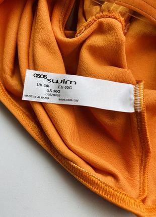 Яркий слитный купальник asos fuller bust🧡8 фото