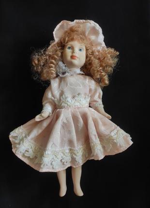 Фарфоровая коллекционная кукла винтаж2 фото