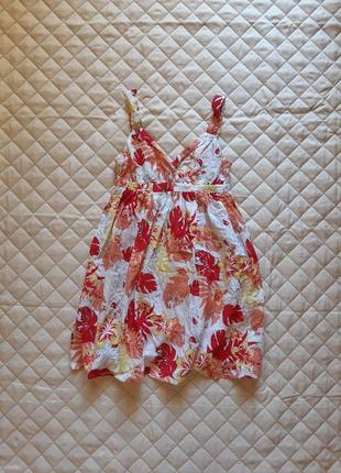 Легкое летнее мини платье сарафан  в лианы1 фото