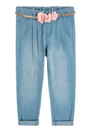Джоггеры джинсы легкие с поясом новые cool club 4-5л