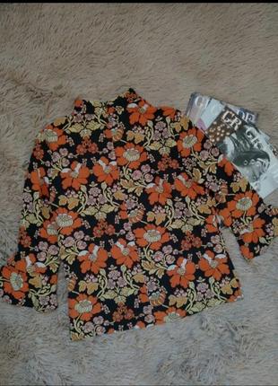 Шикарная блуза в цветочный принт/кофточка2 фото
