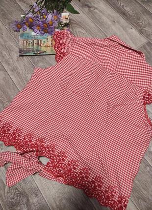 Блуза - рубашка в клетку dorothy perkins4 фото