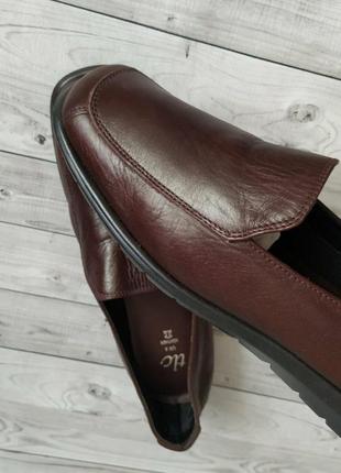 36-37р  кожа!новые англия tlc бордовые туфли лоферы,мокасины3 фото