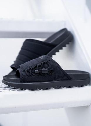 Шльопанці nike asuna slide black женские сланцы тапки1 фото