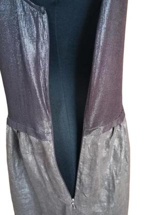 Необыкновенное льняное фирменное плате шоколадного цвета3 фото