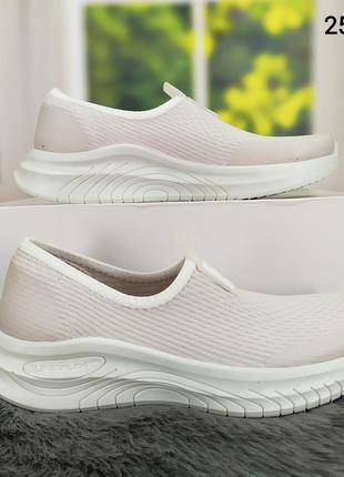 Женские кроссовки текстильные сетка молочного цвета paolla украина 36р