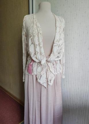 Блуза рубашка накидка лёгкий пиджак цвет пудры atmosphere