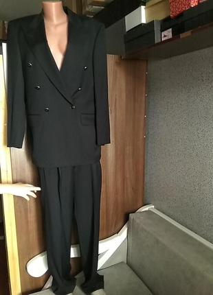 Костюм винтажный двубортный пиджак в стиле balmain