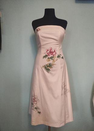 Сукня#плаття з відкритими плечима на "кісточках" сукня-корсет корсетна  сукня