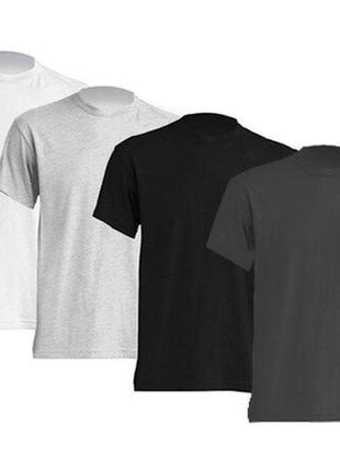 Комплект чоловічих футболок 2 2 чорна, біла, сіра, меланжева
