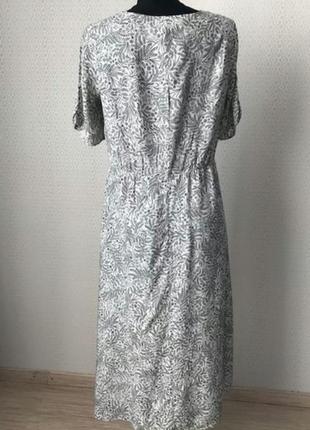 Літній комфортне плаття - халат на гудзиках 100% віскоза3 фото