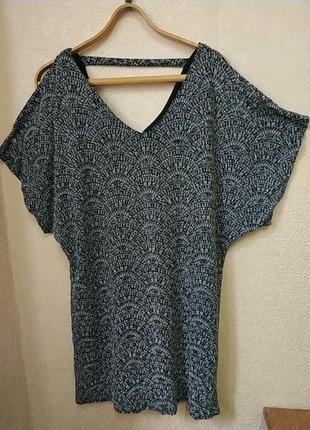 Платье с рукавом кимоно с блёстками