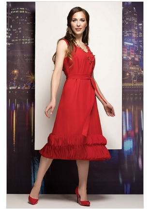Красное платье rica mare