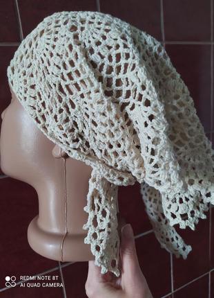 Косынка вязаная!