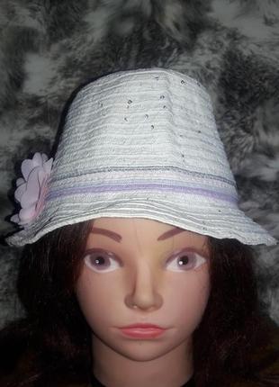 Панама шляпка из льна.