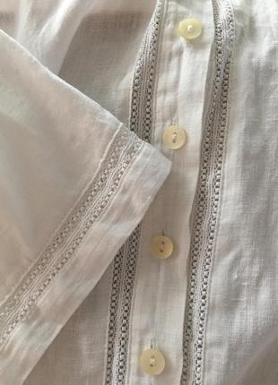 Блуза кружево лен marks&spencer6 фото