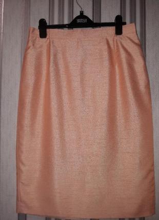 Красивая юбка персикового цвета7 фото