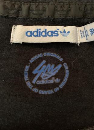 Футболка adidas оригинал чёрная размер 38(м) на кулиска рукава/пуговица хлопок3 фото