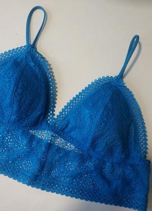 Блакитний бра з мереживом від victoria's secret