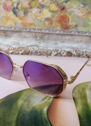 Эксклюзивные брендовые солнцезащитные очки унисекс в металлической оправе 20211 фото