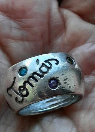 Дизайнерское уникальное,винтажное кольцо с камнями