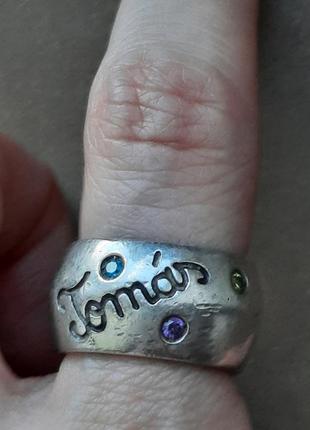 Дизайнерское уникальное,винтажное кольцо с камнями10 фото
