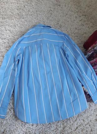 Стильна бавовняна блуза/сорочка з оригінальним коміром,h&m, p. 6-84 фото