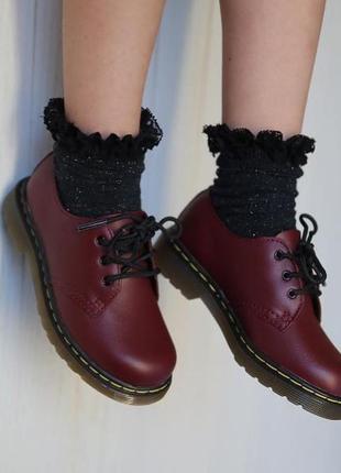 Dr.martens 1461 cherry boots бордові низькі бордові черевики туфлі мартінс унісекс/жіночі/чоловічі бордові туфлі ботінки жіночі/чоловічі/унісекс