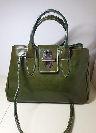 Сумка borse in pelle італія натуральна шкіра