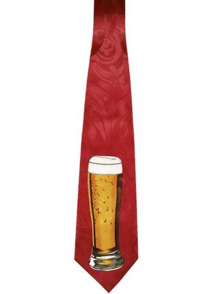 Краватка з приколом alcohol пивний келих