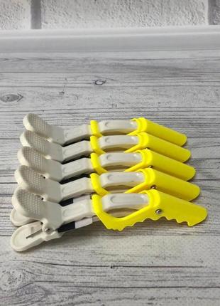 Зажим перукарський крокодил 5 шт