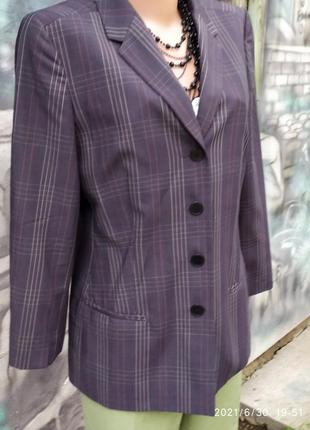 Пиджак блейзер клетка кретчатый премиум бренд