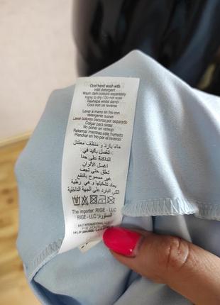 Платье голубое с баской 8