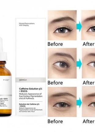 The ordinary caffeine solution 5% + egcg сыворотка под глаза с кофеином  30ml1 фото