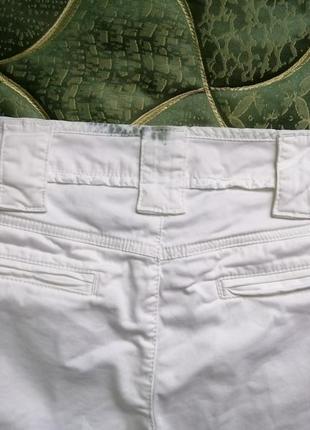 Белые хлопковые шорты lato (есть дефект). білі шорти6 фото