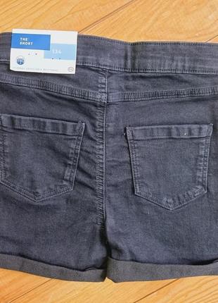 Шорты джинсовые, рост 134, 146,158, цвет черный2 фото