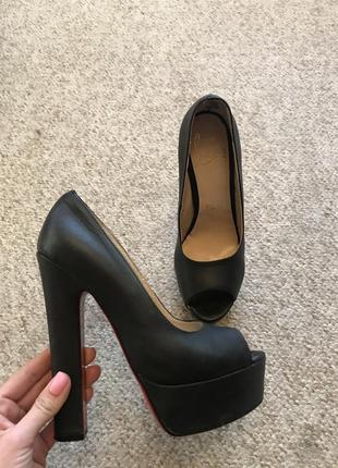 Туфли кожаные vero cuoio. италия