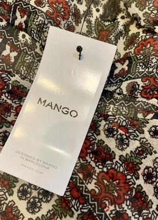 Платье туника бюстье mango в принт3 фото