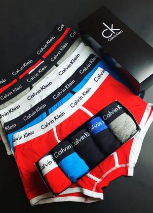 Наборы трусов из 5 шт. мужское белье calvin klein в подарочной коробке.