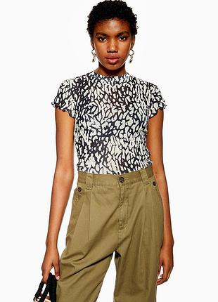 Топ сіточка topshop splodge abstract mesh top