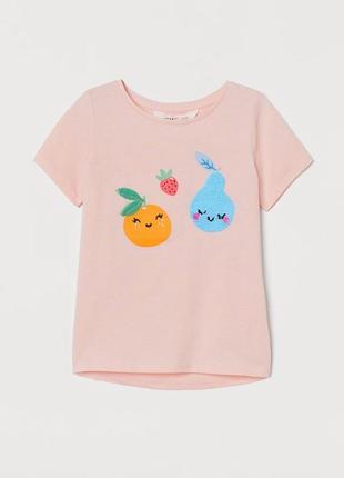 Суперская футболочка с фруктами и пайетками-перевертышами h&m4 фото