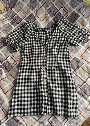 Плаття в клітинку zara 2