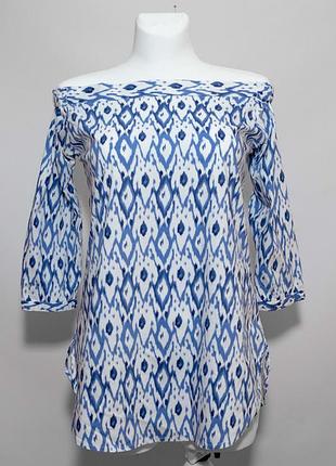 Блуза-сорочка з відкритими плечима