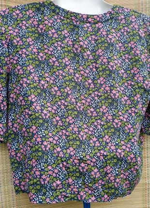 Блуза в цветочек topshop 34/365 фото