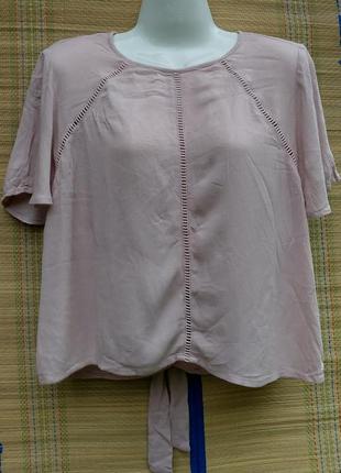 Пудрова блуза new look розмір 8/36